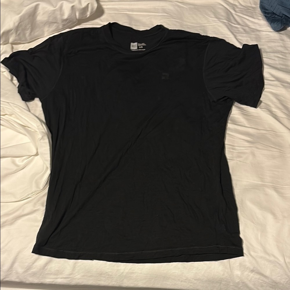 Black Men's Marino Wool TShirt